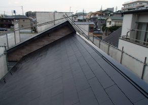 千葉県松戸市　Eアパート　コロニアル屋根塗装
